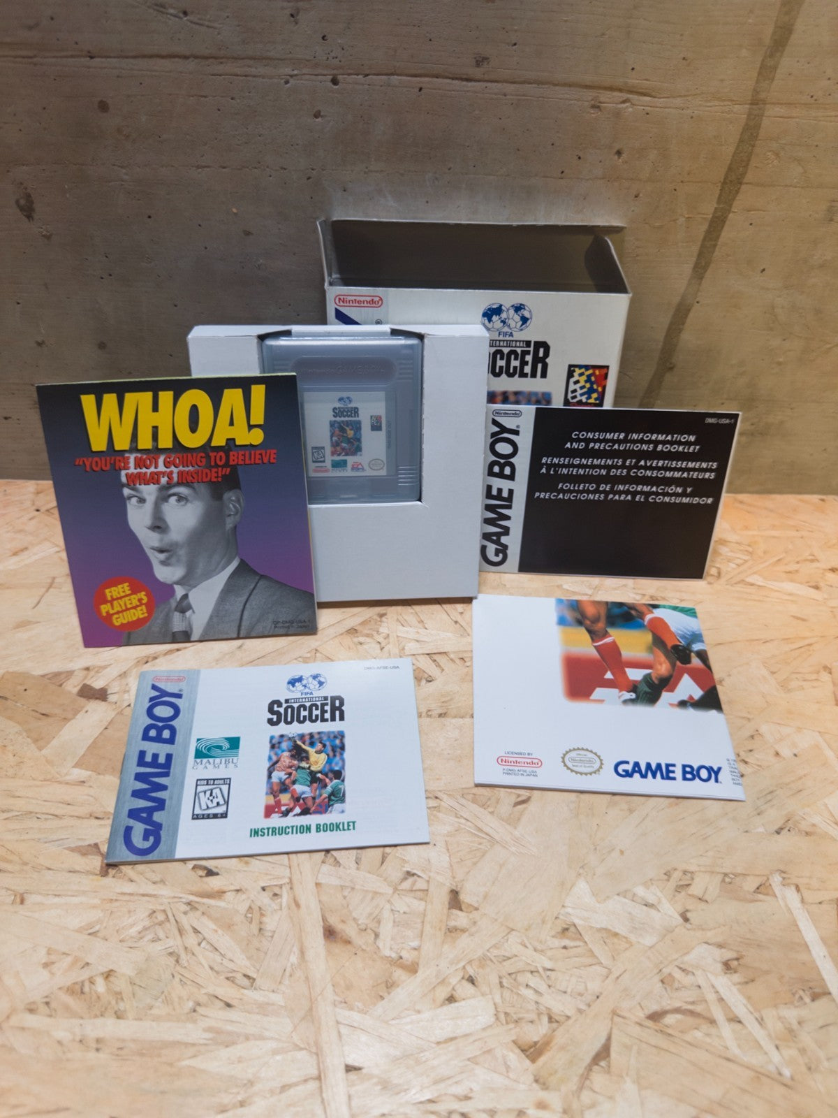 Nintendo Game Boy *Fifa International Soccer* IMBALLO ORIGINALE CiB istruzioni A