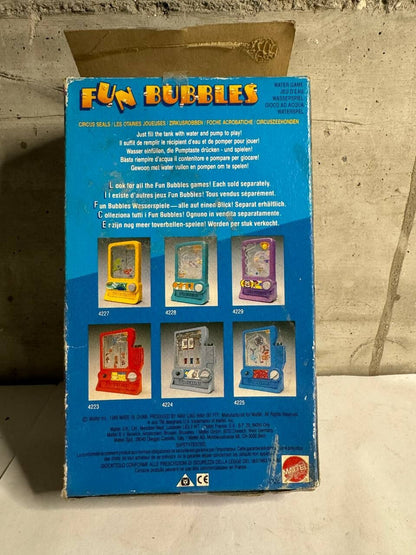 MATTEL FUN BUBBLES gioco d'acqua giocattolo labirinto di onde raro anni '80 '90