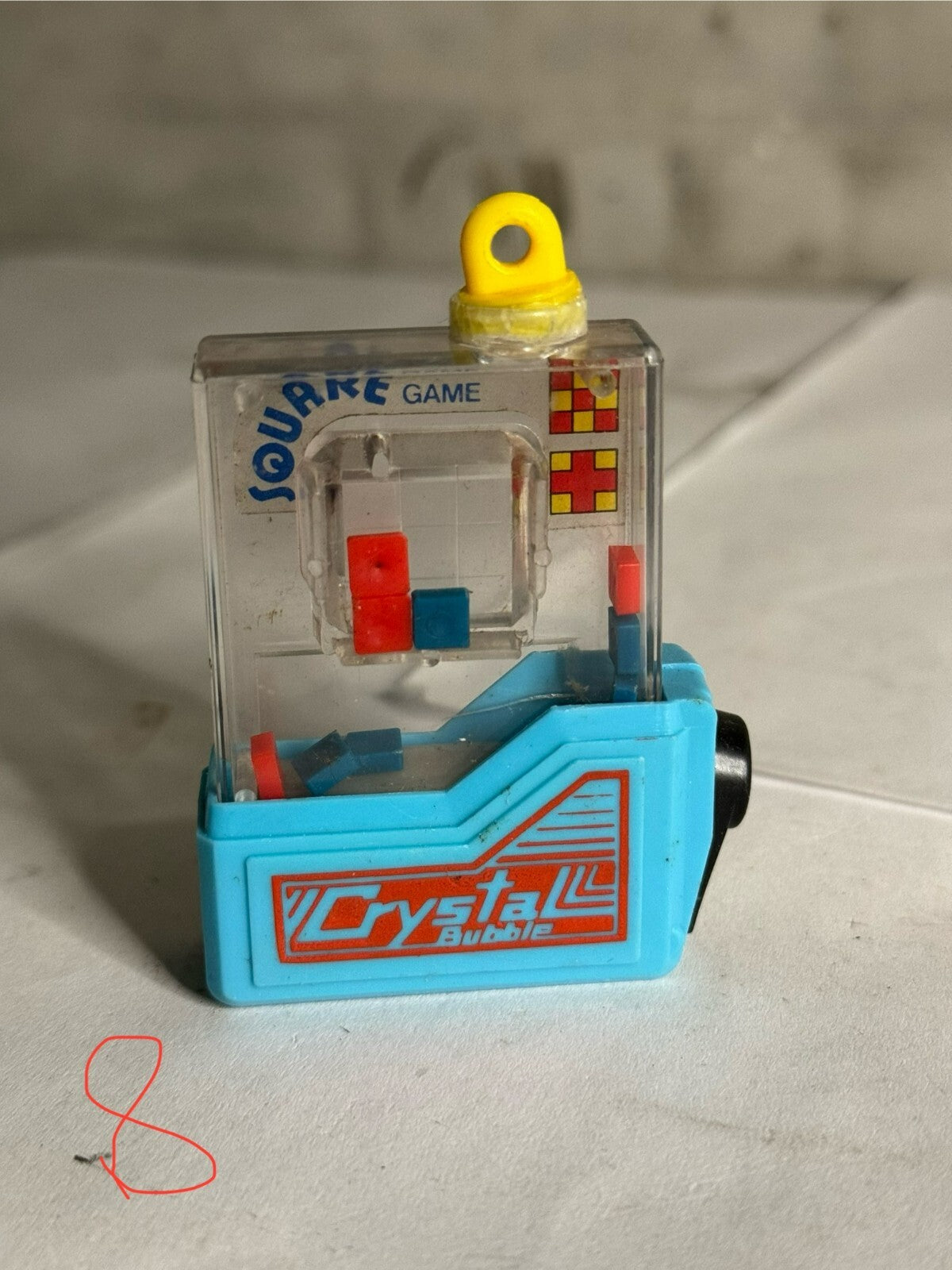 VINTAGE FANTASTIKO FILL N PLAY MINI WATER GAME BUBBLE CRYSTAL square game