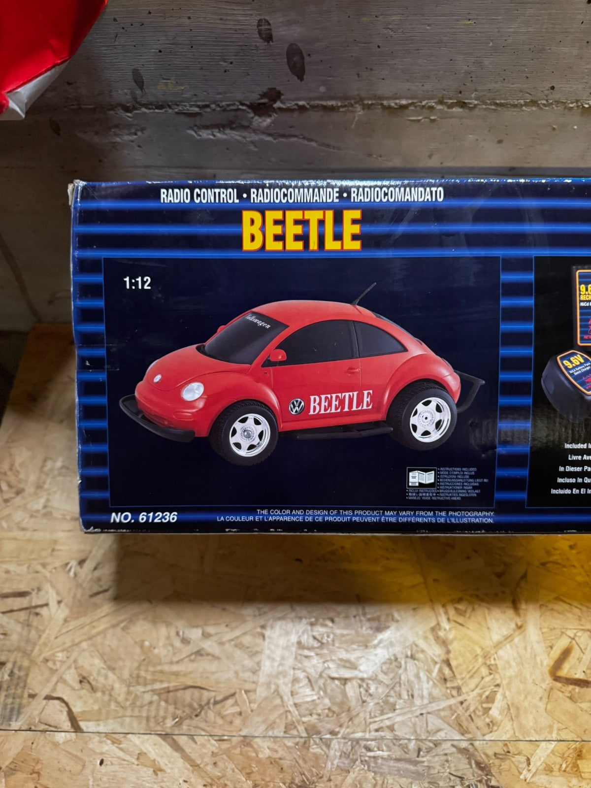 Beetle 9.6V R/C Wolkswagen Auto Telecomandata New Bright