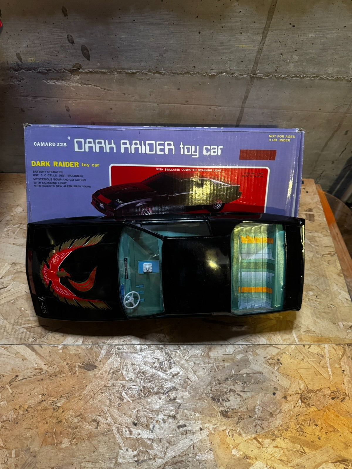 VINTAGE 1984 ABC TOYS CAMARO Z 28 Dark Raider Toy Car Pre Night Rider w Box Rare