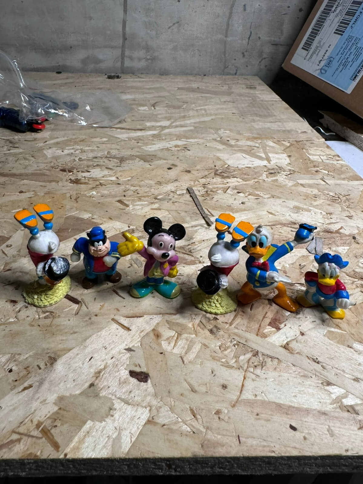 DISNEY GADGETS TOPOLINO PAPERONE PAPERINO PUPAZZETTI ANNO 1992 3 USC. #1894/1896