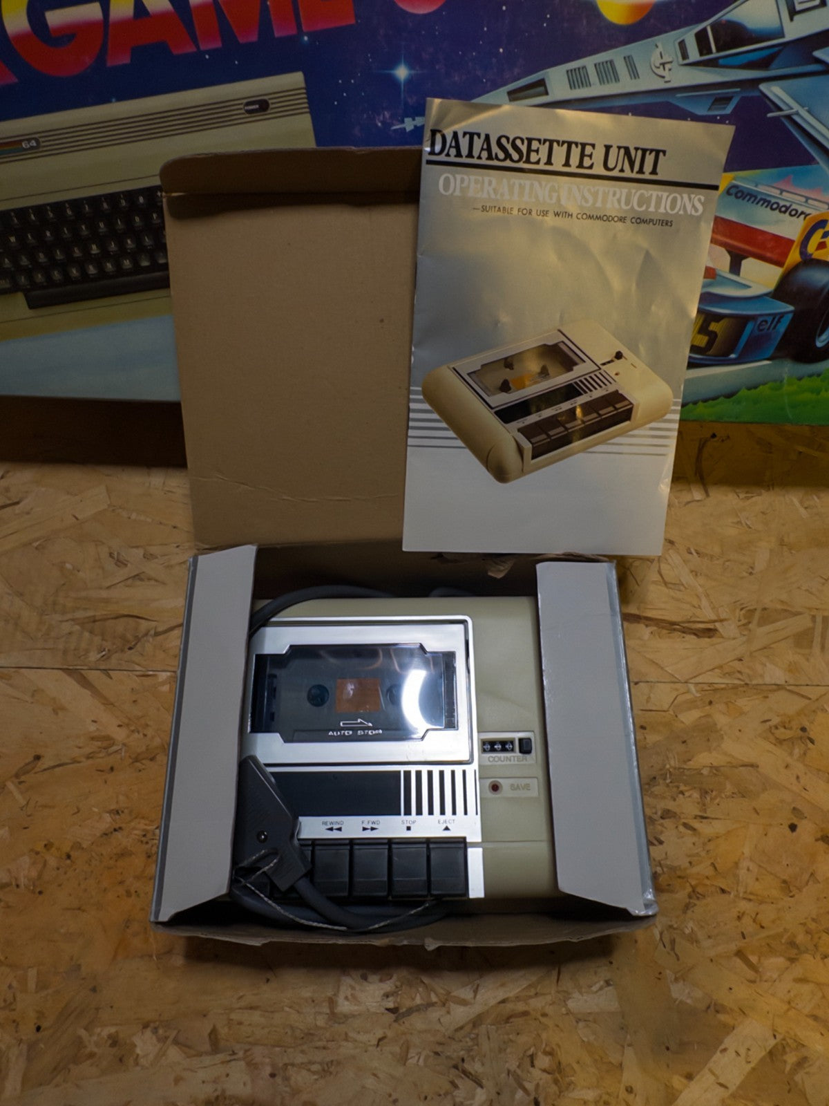 Commodore C64 Video Supergame 64 (Computer + 3 Giochi) + Datassette unit