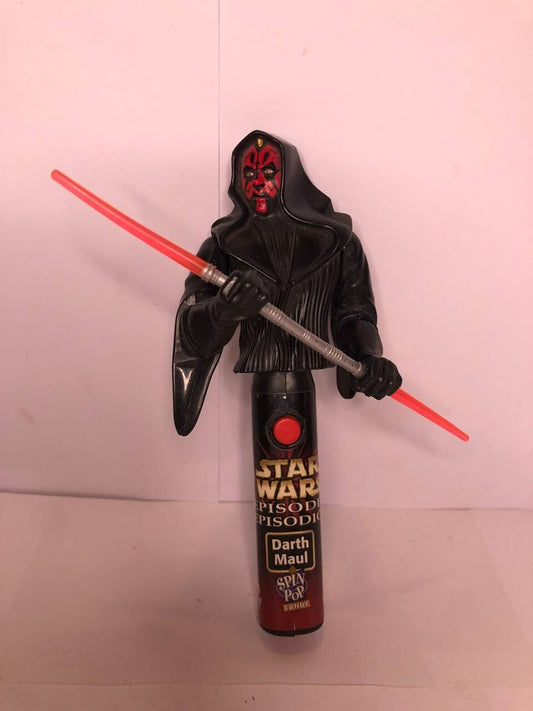 Star Wars Episode 1 Darth Maul Spin Pop Candy Dueling Action 1999 Collectible