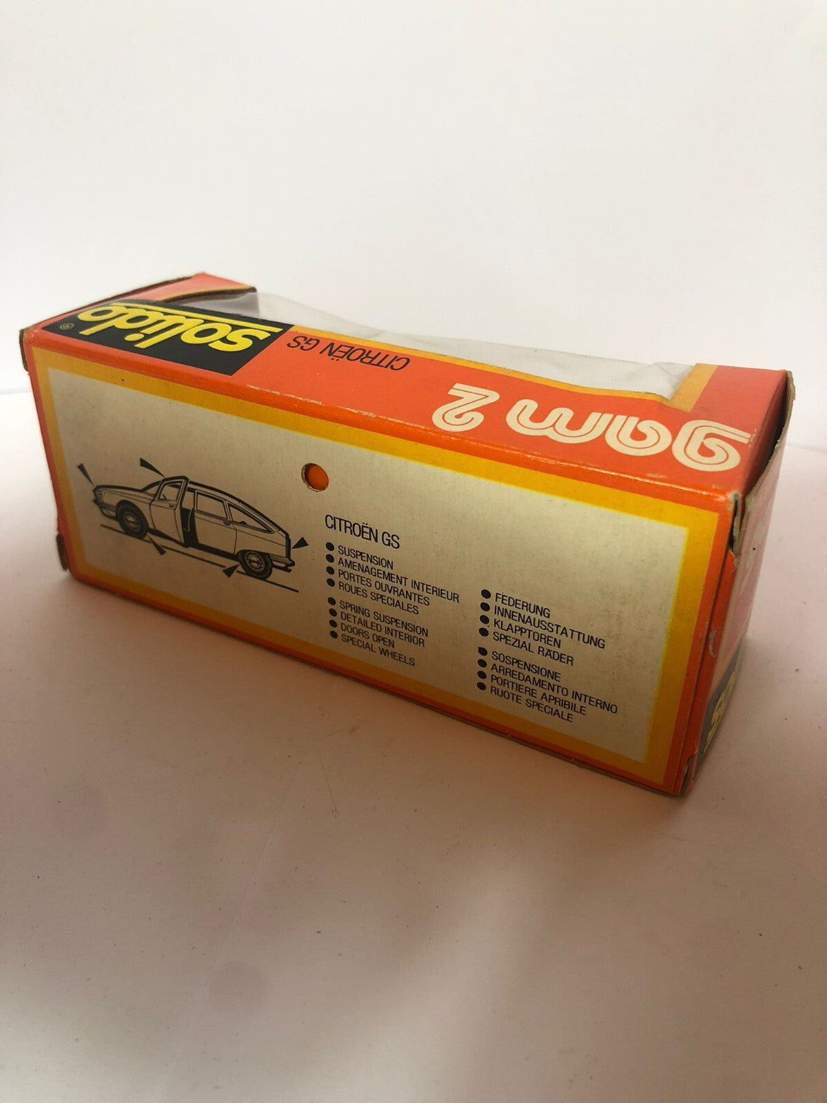 SOLIDO 193 CITROEN GS - BLUE METALLIC 1:43 very rare - VERY GOOD IN BOX