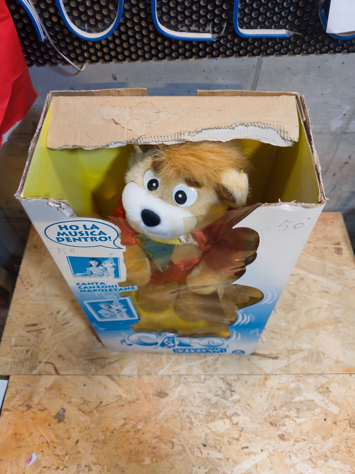 Peluche Vintage Orso Ciro Show Canzoni Napoli Napoletane funzionante