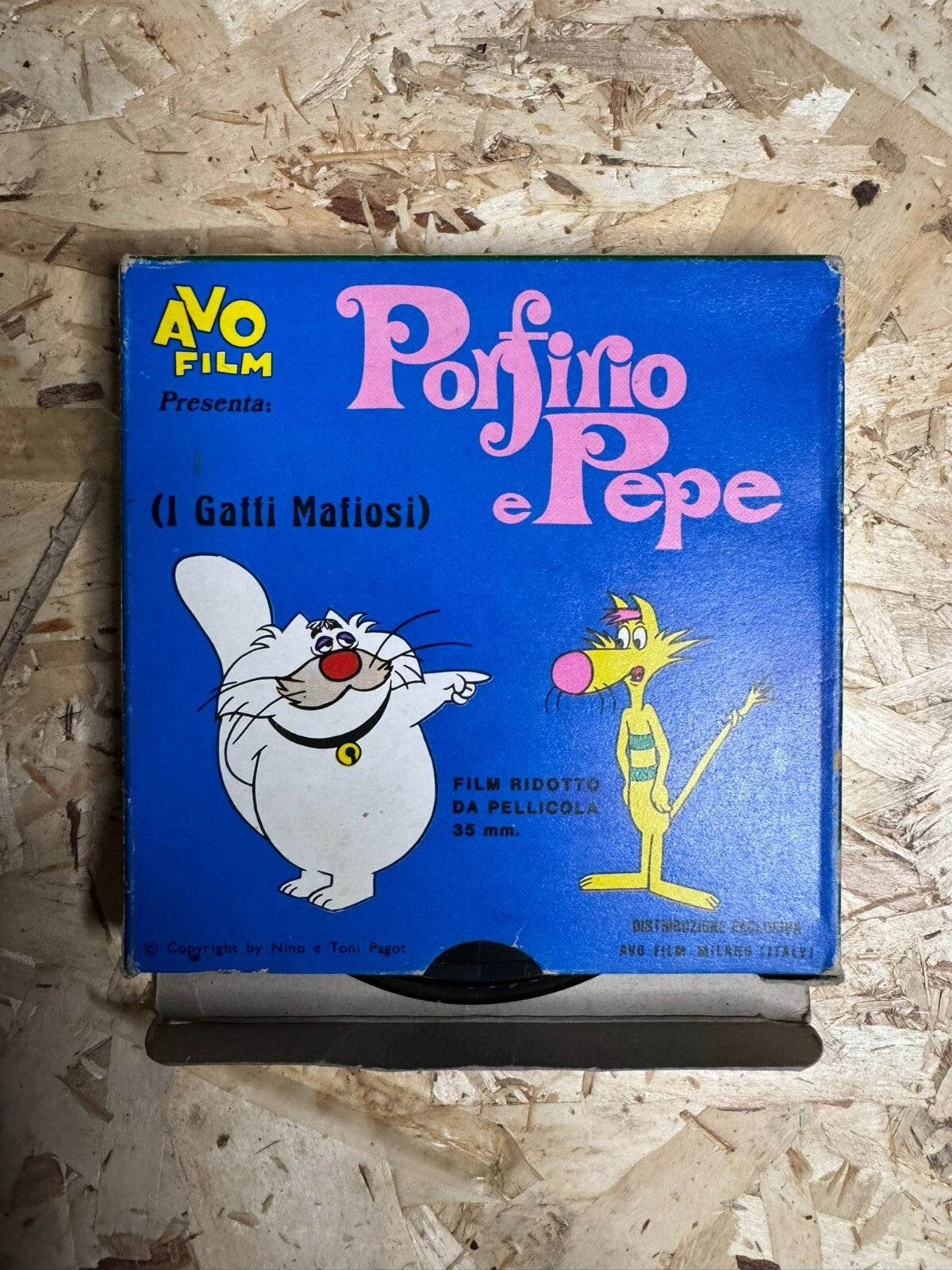 PORFINO e PEPE ( I Gatti Mafiosi ) VETRO E CONFETTI Super 8 a Colori  Avo Film
