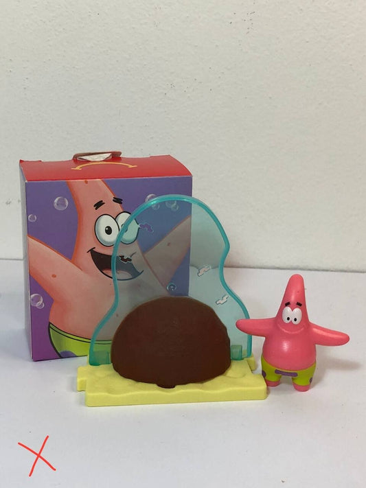 Spongebob Patrick e la roccia McDonald's happy meal gadget collezione sorpresine