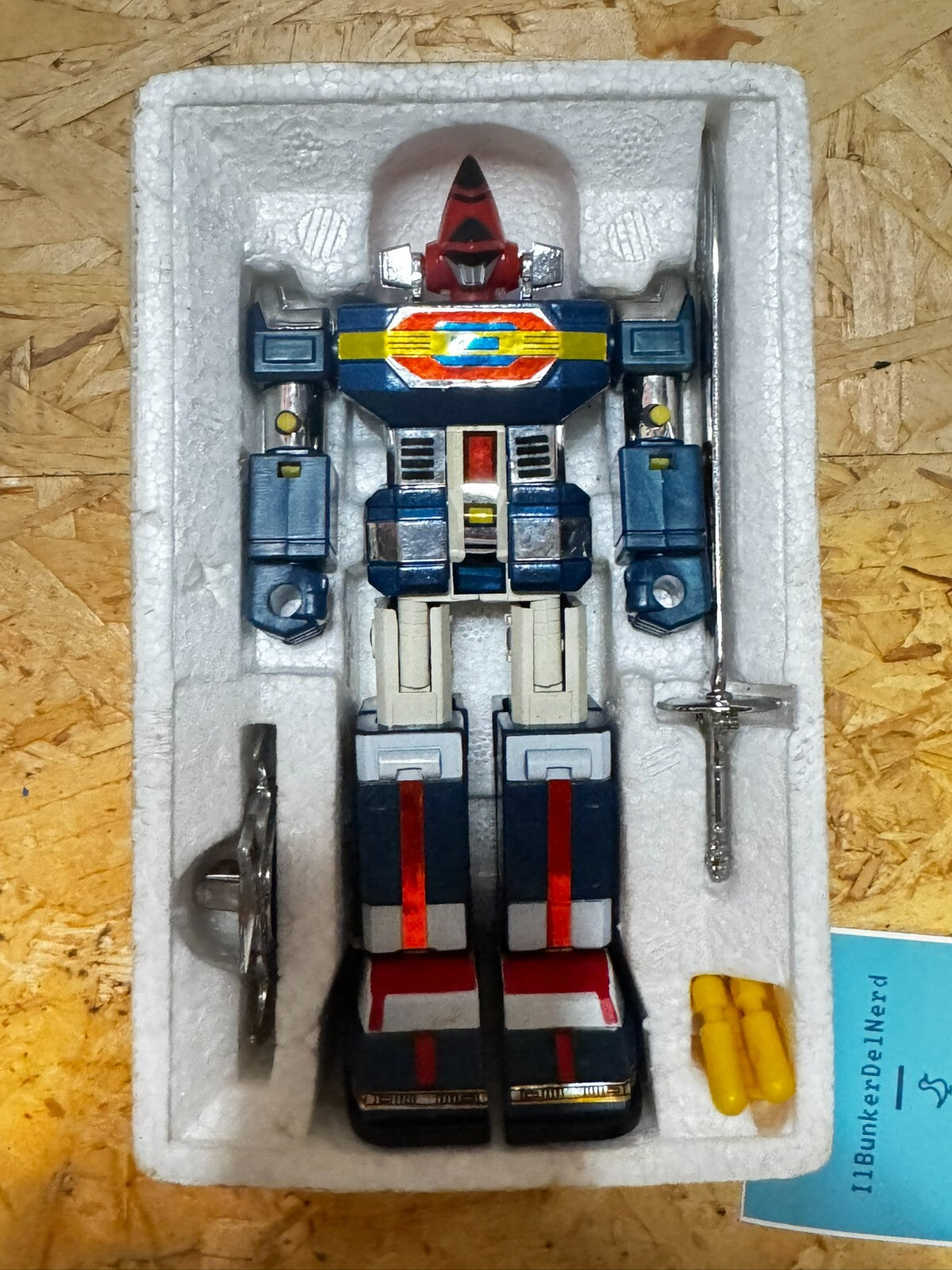 DYNAMAN ROBOT DIECAST METAL VINTAGE '80 NEW IN BOX made in taiwan