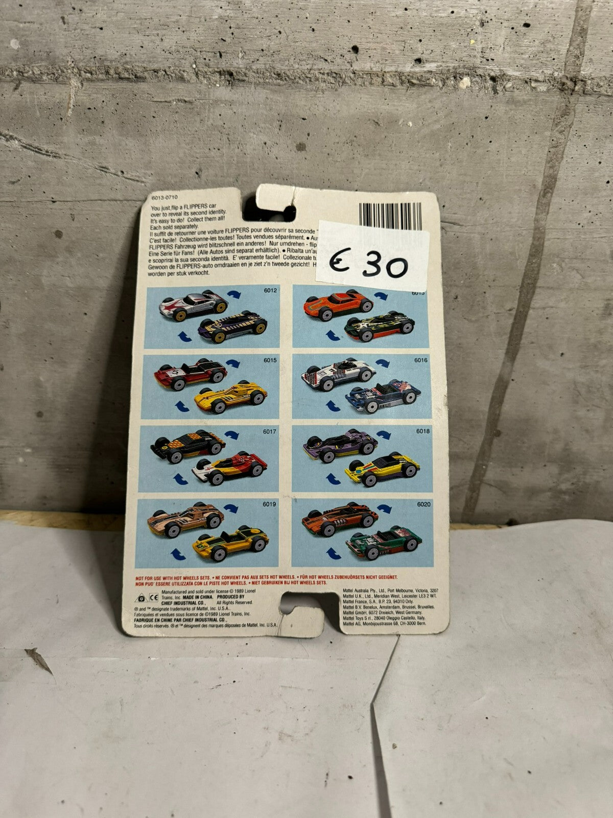 Voiture Miniature Hot Wheels Flippers 6009 Vintage Mattel 1989 A-19 no AutoMagic