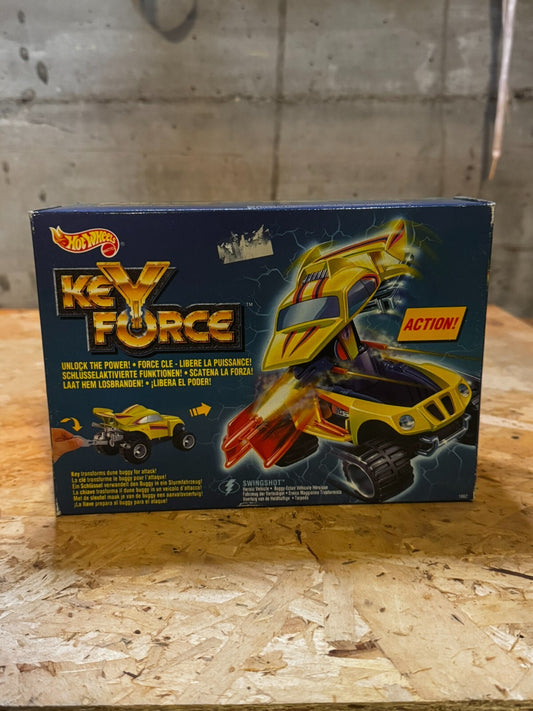 HOT WHEELS KEY FORCE SWINGSHOT DUNE BUGGY TRANSFORMS TURBO-TANK-1992 MATTEL#IP