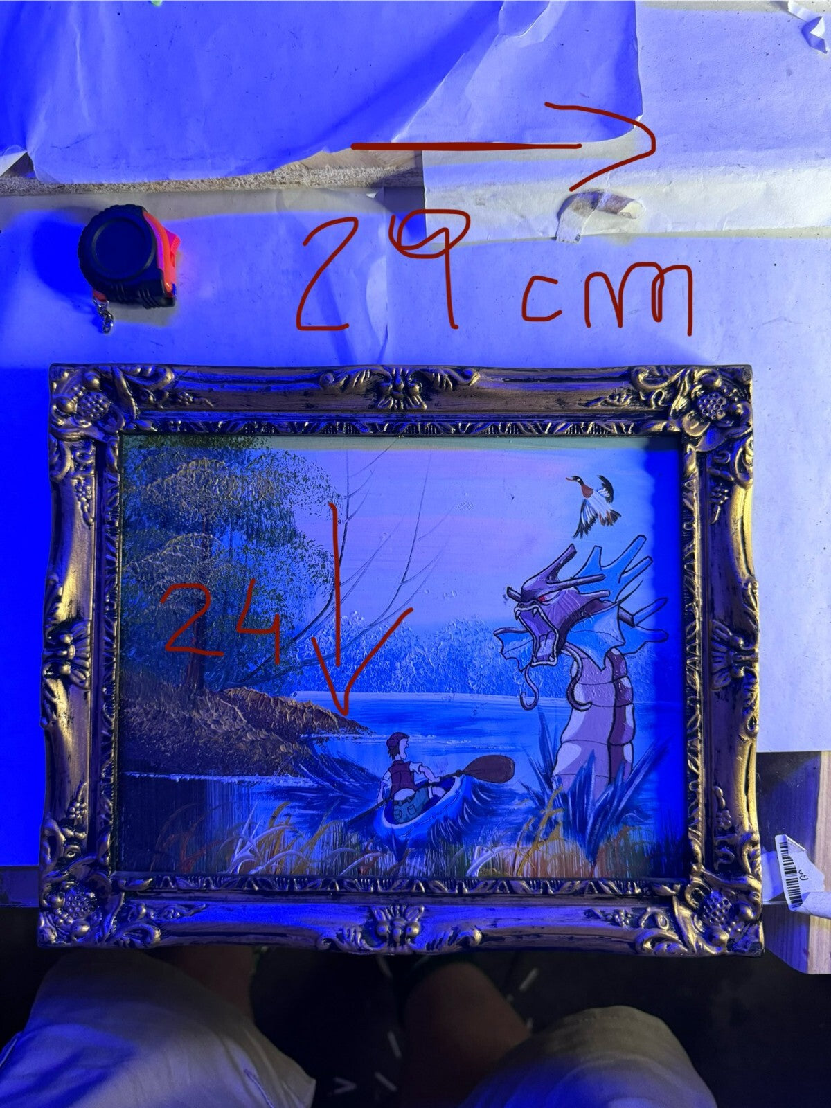 Quadro Pokemon gyarados shiny home made