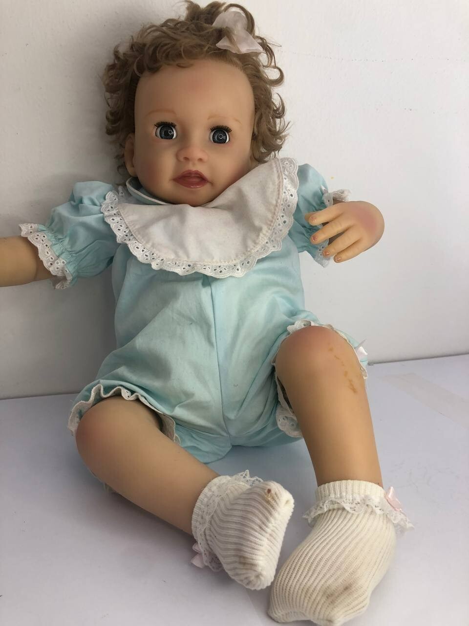 Bambola A.D.G 60 cm Piange e parla Bambolotto Femmina Neonato realistico