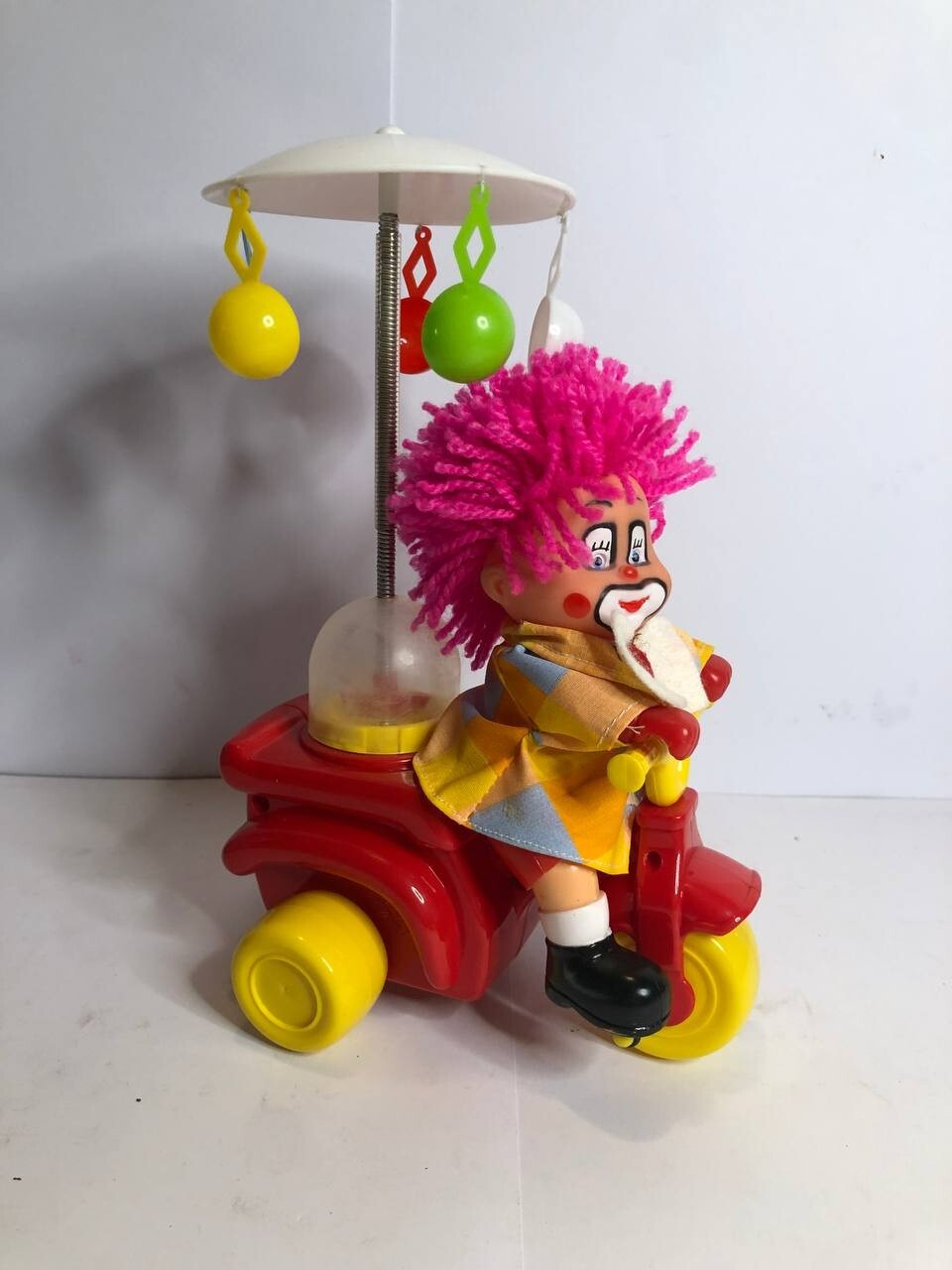 MINI DOLL RED HAIR WITH Bike  MI HAPPY TOY MECANICA IBENSE NEW '70