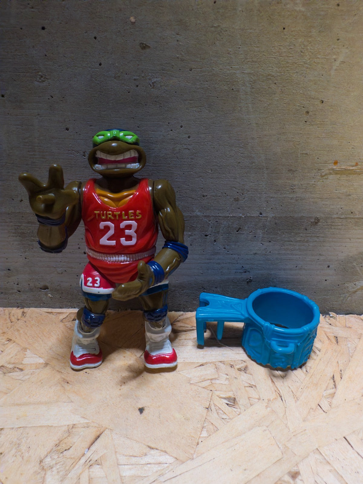 TMNT Slam Dunkin Don 1991 Donatello Air Jordan #23 Figure Vintage Variant Eu Blu