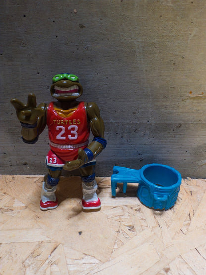 TMNT Slam Dunkin Don 1991 Donatello Air Jordan #23 Figure Vintage Variant Eu Blu