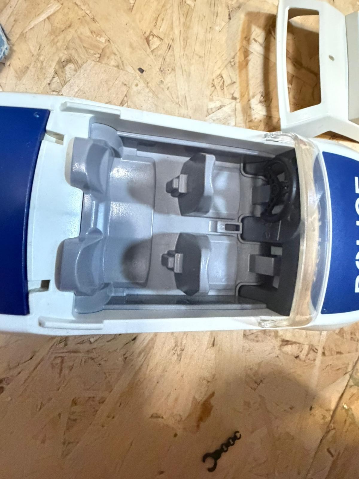Playmobil 3904 Personaggi Auto Polizia con Barriera Estintore Blowhorn Vintage