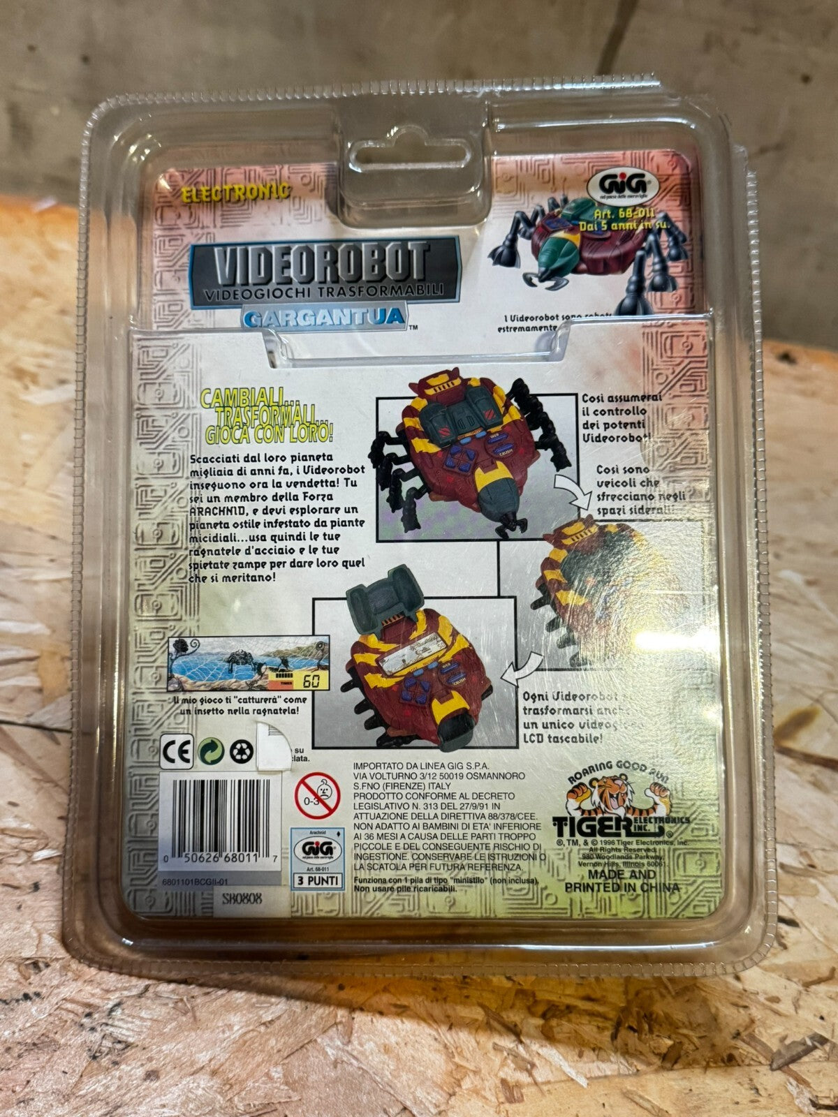 VIDEOROBOT GARGANTUA TIGER ELECTRONIC GIG VINTAGE HANDHELD GAME & WATCH SEALED