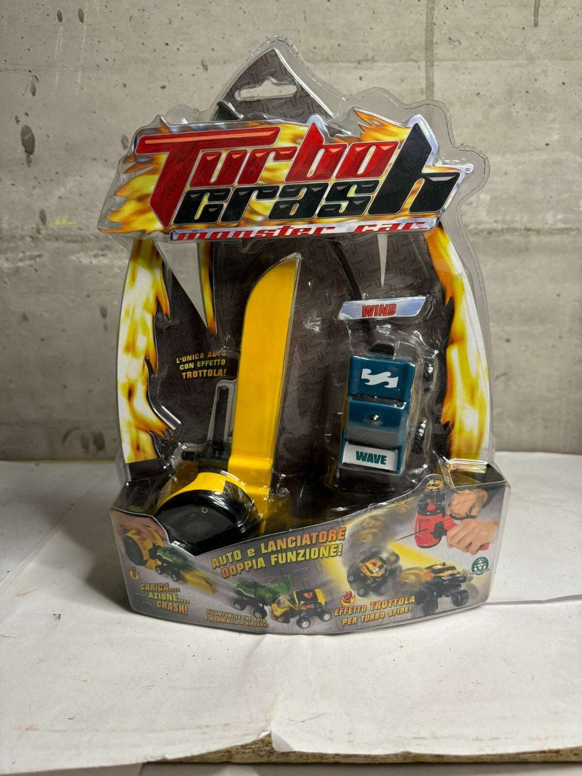 TURBO CRASH MONSTER CAR GIOCHI PREZIOSI WIND MOTOR GAMES Playset rare new