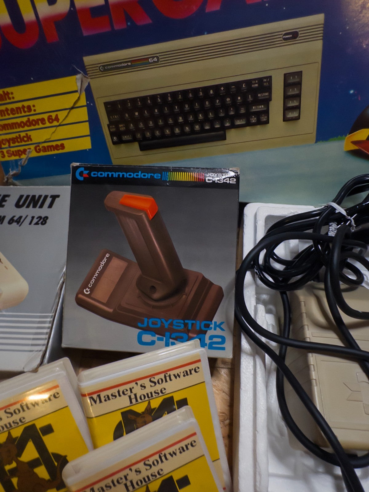 Commodore C64 Video Supergame 64 (Computer + 3 Giochi) + Datassette unit