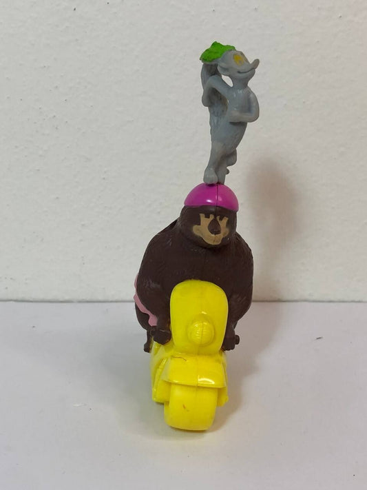 MCDONALD'S HAPPY MEAL 2012 MADAGASCAR 3 KING JULIEN & SONYA BEAR SPINNING BIKE
