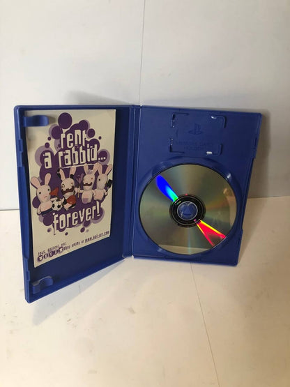 RAYMAN RAVING RABBIDS PS2 PLAYSTATION 2 GIOCO USATO  Italiano