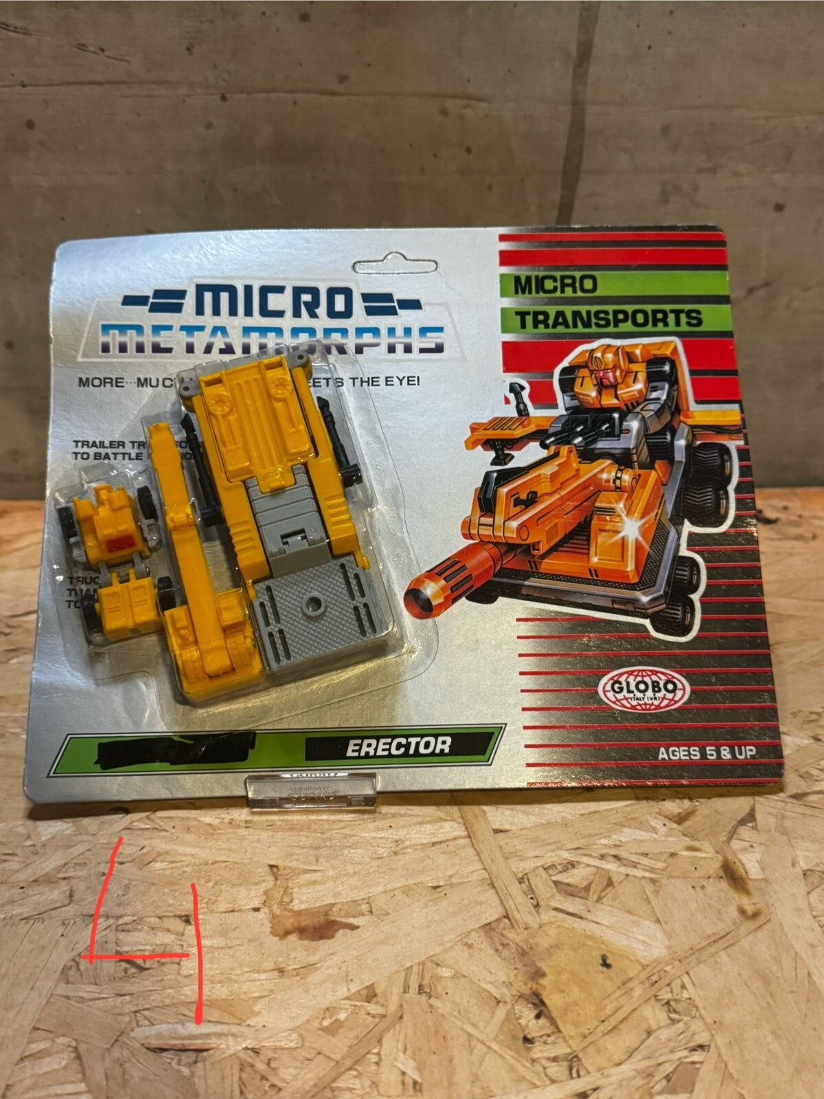 Micro metamorphs Transformers Micro Trasports Erector globo nuovo