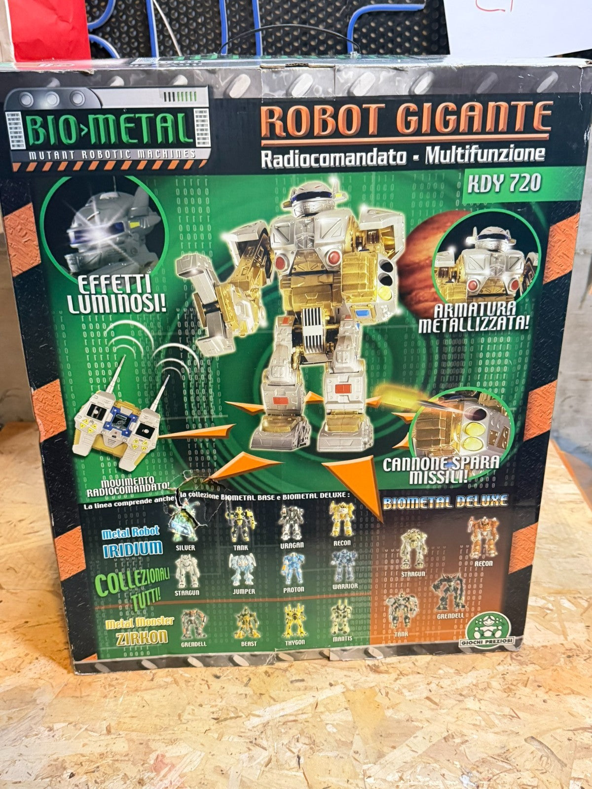 BIO- METAL GIANT ROBOT RC RADIO CONTROLLED MOD KDY 720 radiocomandato nuovo