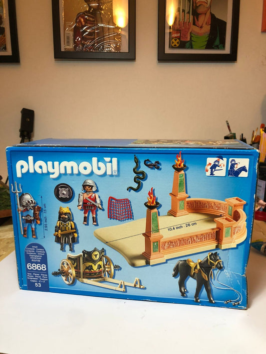 PLAYMOBIL HISTORY GLADIATOR ARENA 6868 NEW