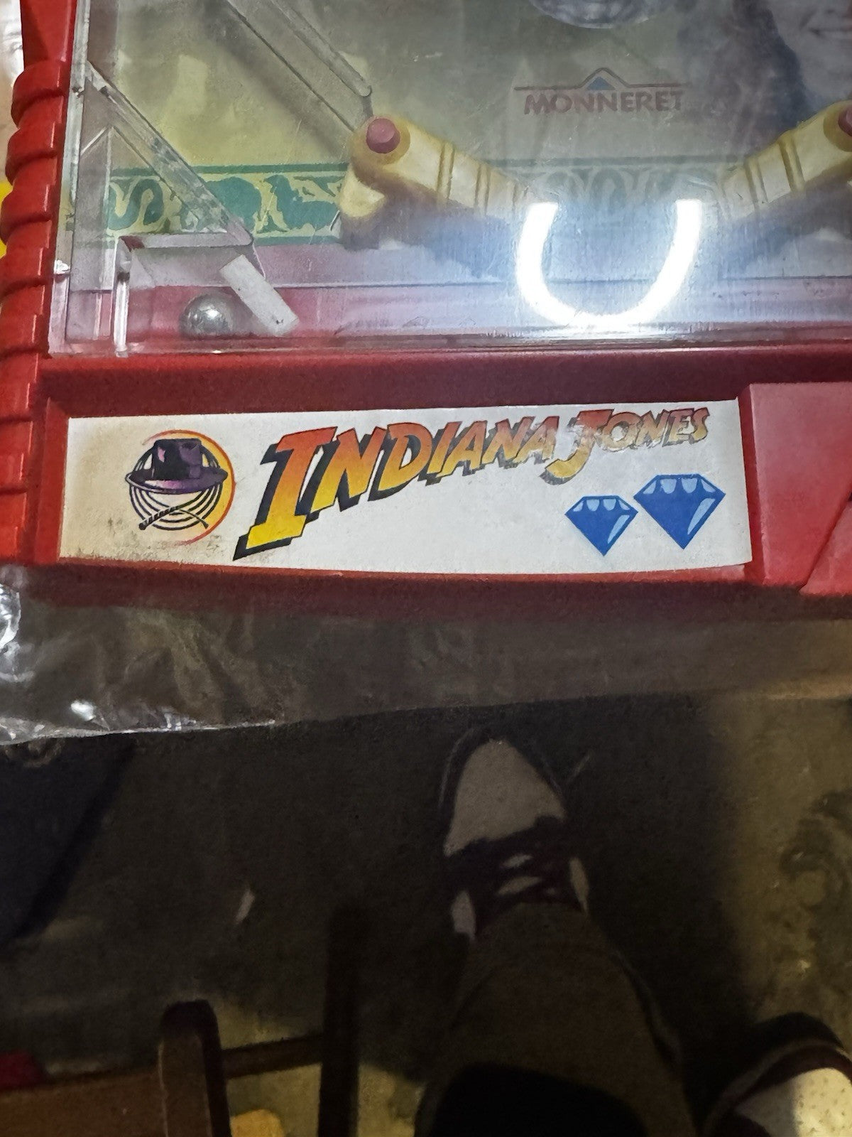 flipper pinball Indiana Jones Monneret con scatola Usato Ma Funzionante