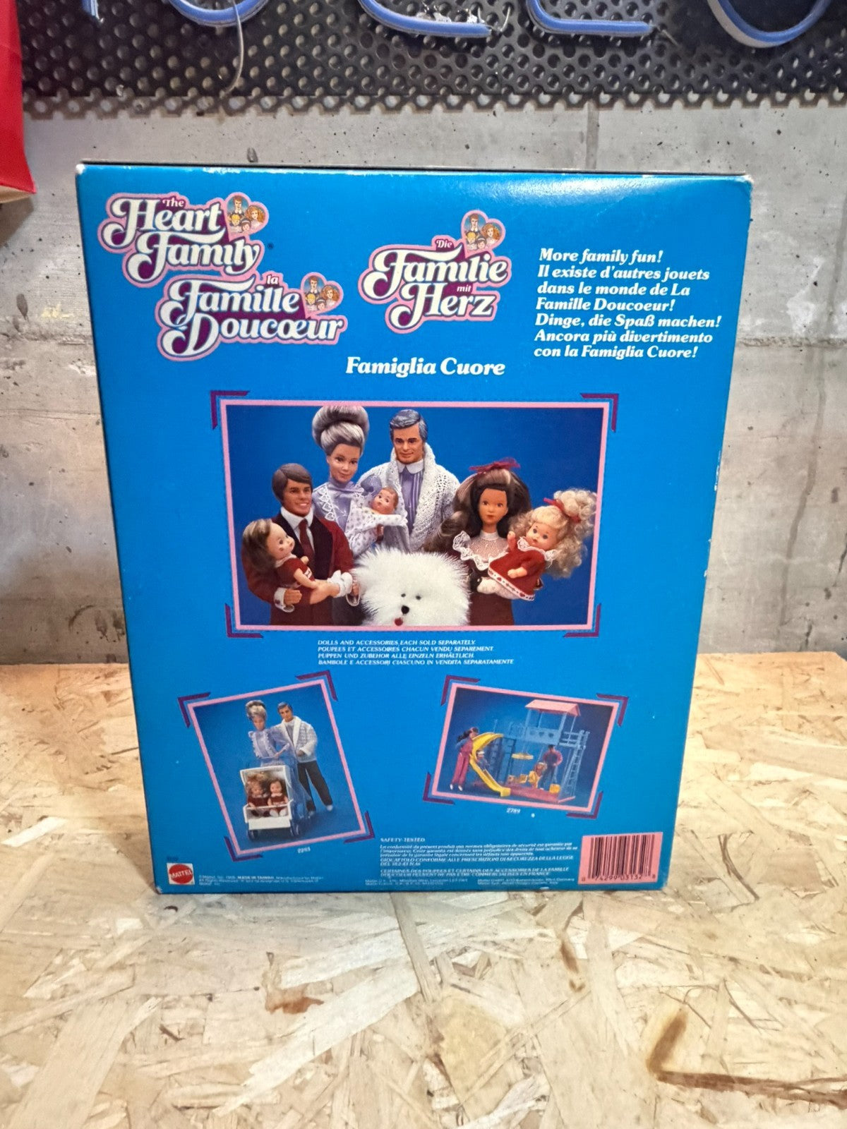 Famiglia Cuore Heart Family vintage grandparents grandpa and grandma rarissimo