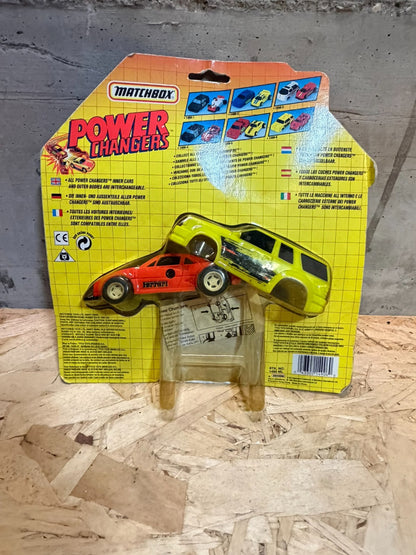 POWER CHANGERS MATCHBOX ,VINTAGE rossa e gialla