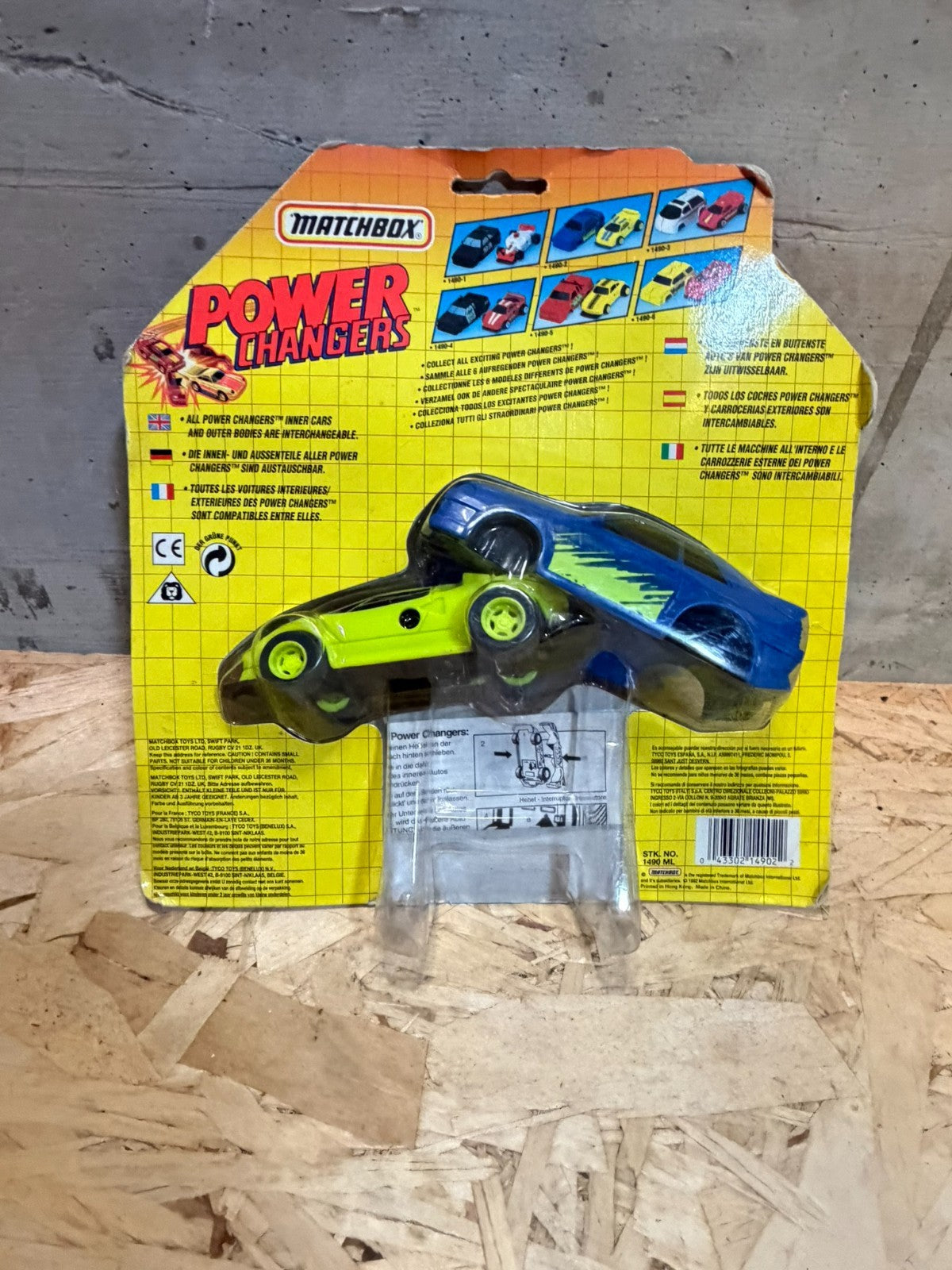 POWER CHANGERS MATCHBOX ,VINTAGE giallo e blu