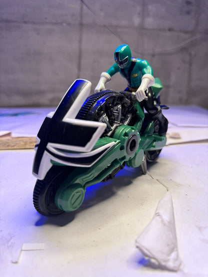 RARA variante verde - Power Rangers Super Samurai Disco Bike Zord