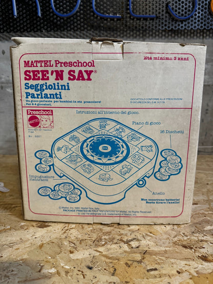 See N Say italiano seggiolini parlanti mattel preschool Teaching Toy