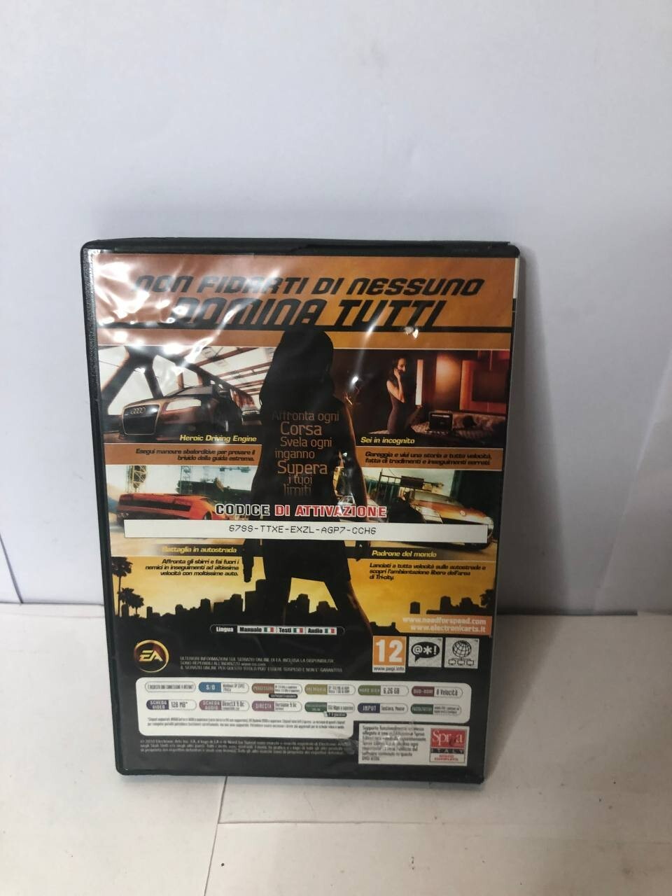 NEED FOR SPEED UNDERCOVER PC CD ROM GIOCO VERSIONE ITALIANA