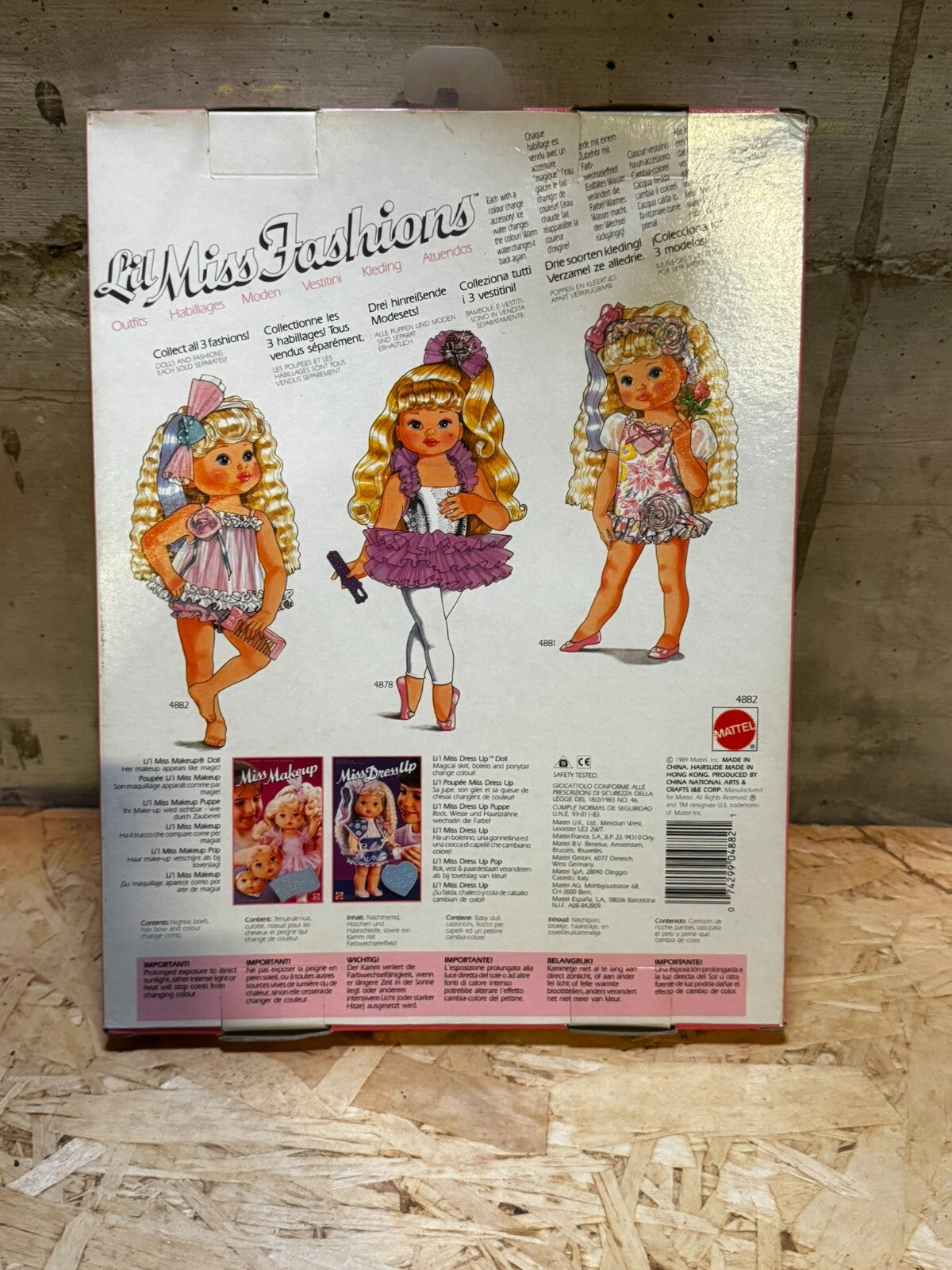 ABITO LIL MISS FASHIONS BABY DOLL 4882 MATTEL 1989 MATTEL - Fondo di magazzino