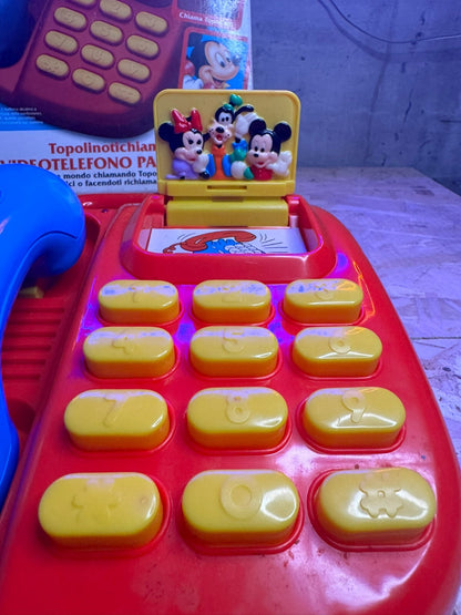 Vintage VideoTelefono Parlante 1991 Mickey's Topolinotichiama