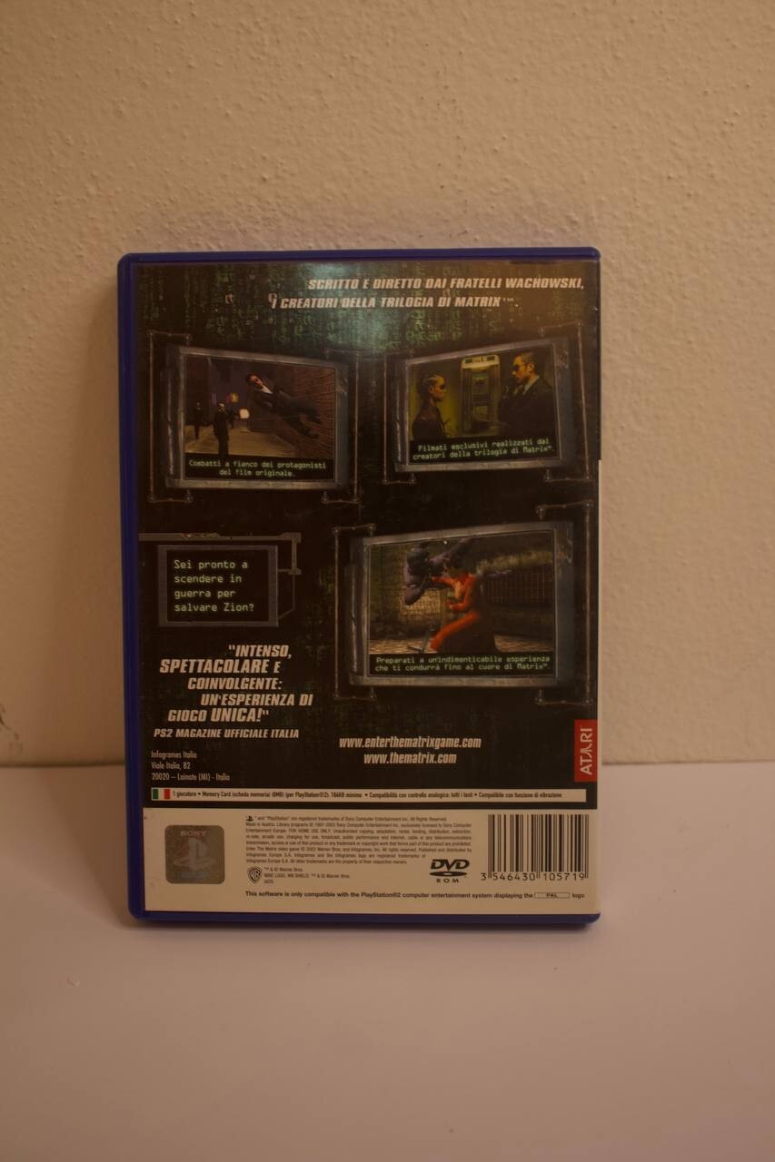 Enter the Matrix per PS2 Sony Playstation 2 PAL Gioco in Italiano Retrogame