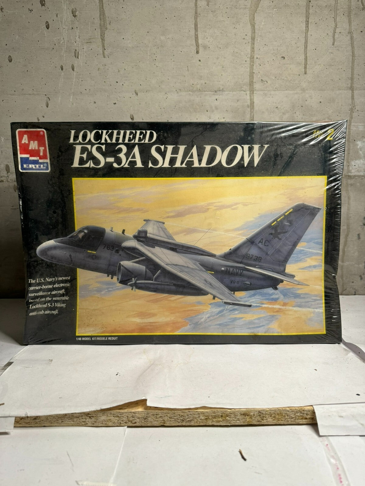 Lockheed ES-3A Shadow 1/48 kit AMT Ertl 8750. A "great model" sealed