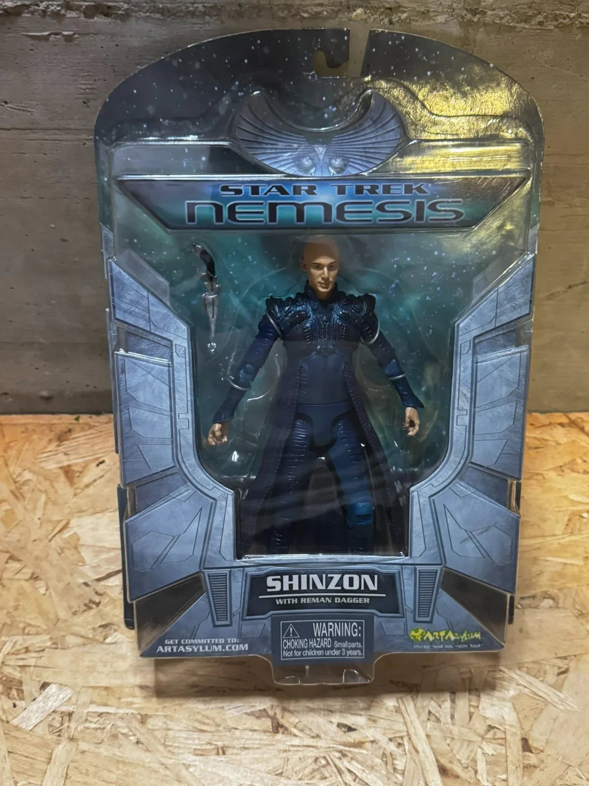 2002 Star Trek Nemesis Shinzon Action Figure, Art Asylum NIB