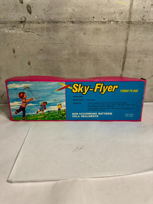 BOX AEREO DA MONTARE TURBO PLANE SKY FLYER IN PLASTICA 1970' BABET
