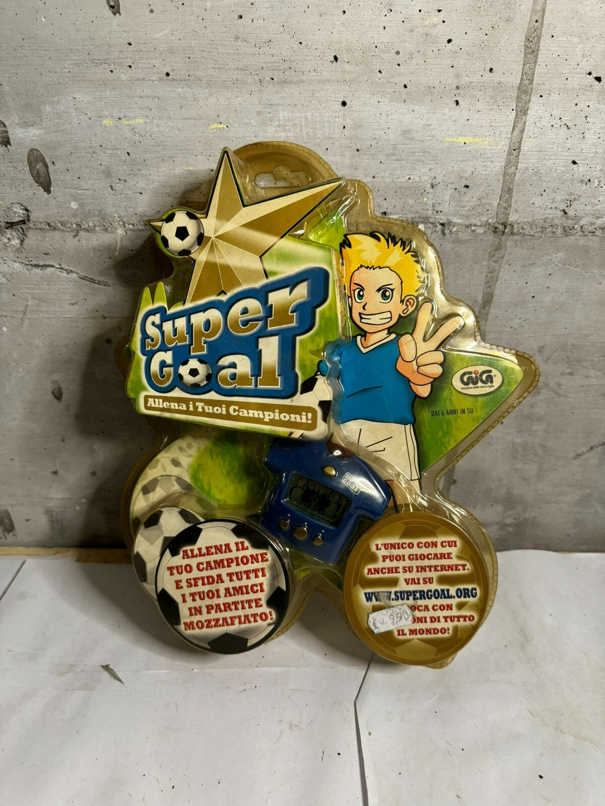 SUPER GOAL GIG 2005 - AZZURRO - VINTAGE HANDHELD GAME & WATCH FACTORY SEALED