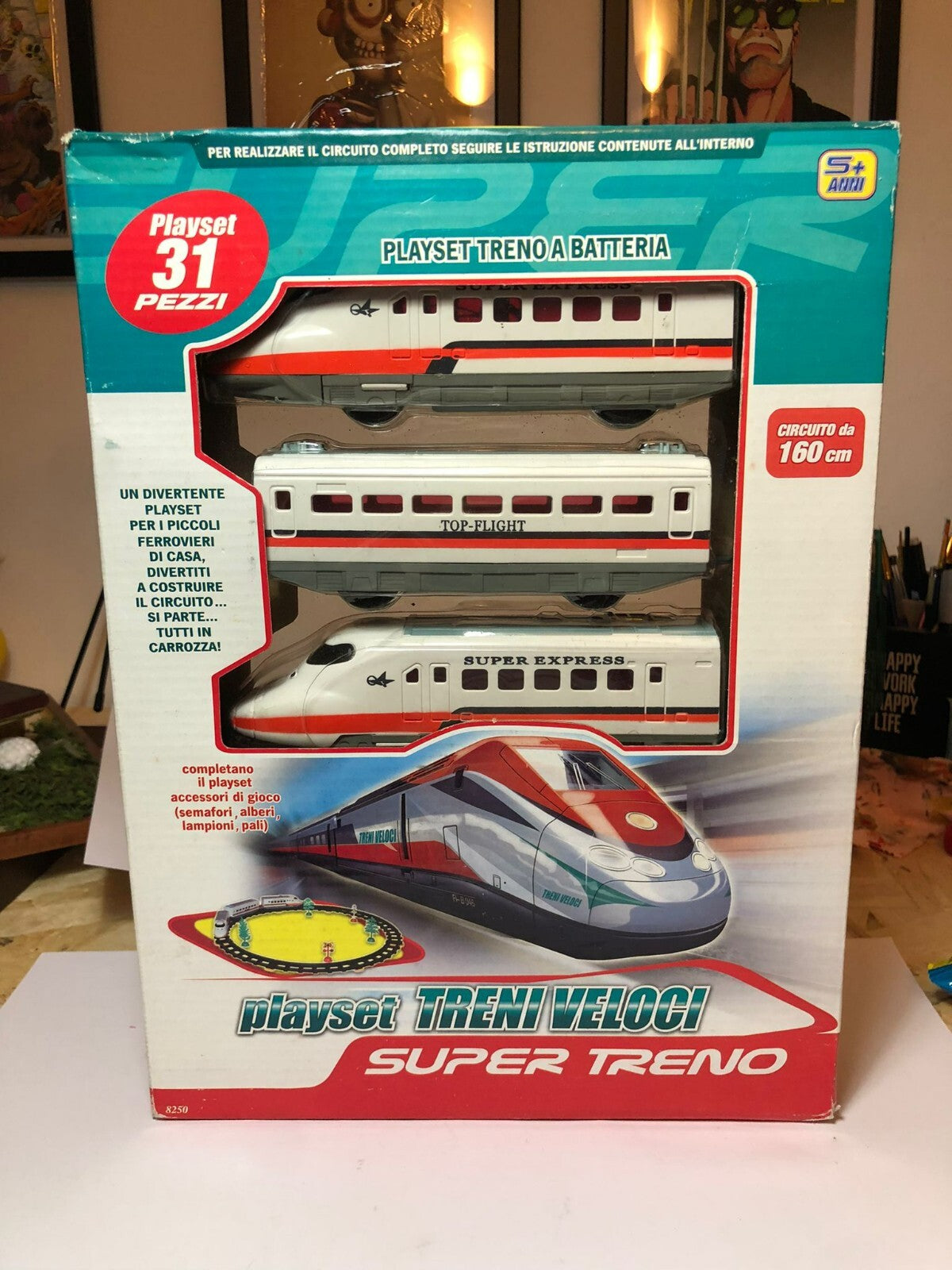 Playset Treni veloci 160 cm  SUPER TRENO