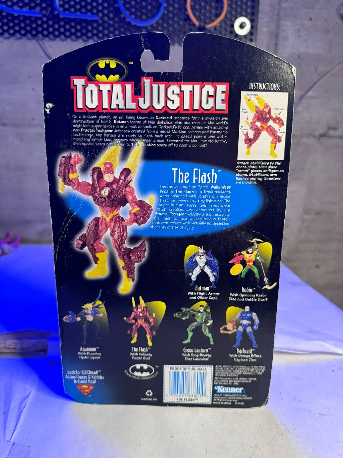 Total Justice The Flash with Velocity Power Suit Action Figure #63801 NRFP 1996