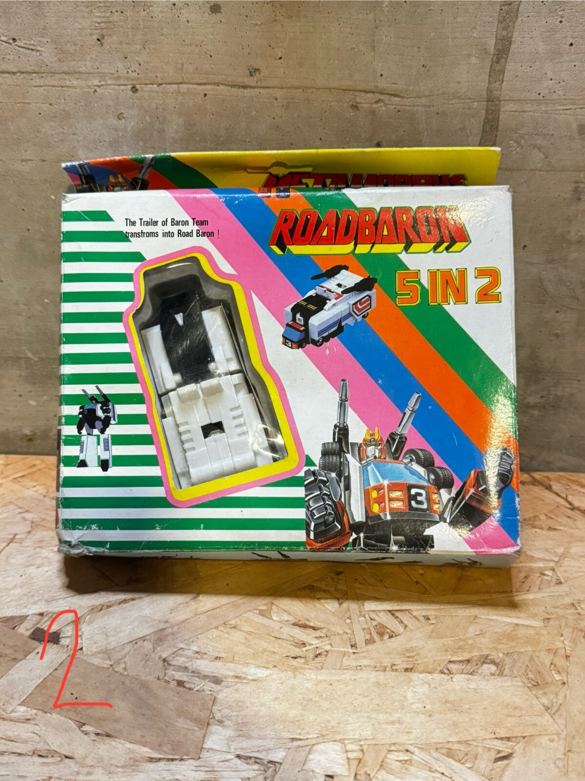 transformer roadbaron 5 in 2 robot vintage bootleg