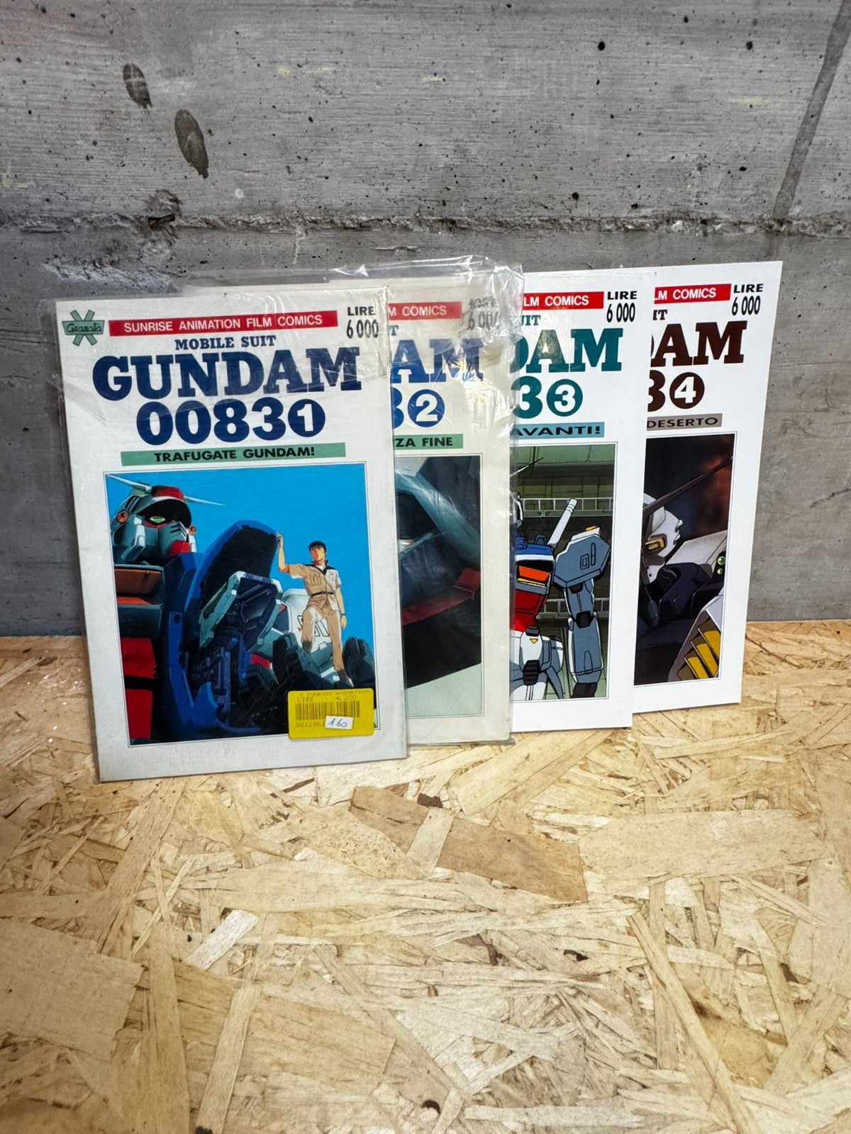 MOBILE SUIT GUNDAM  SUNRISE ANIMATION FILM COMICS  GRANATA PRESS da 1 a 4