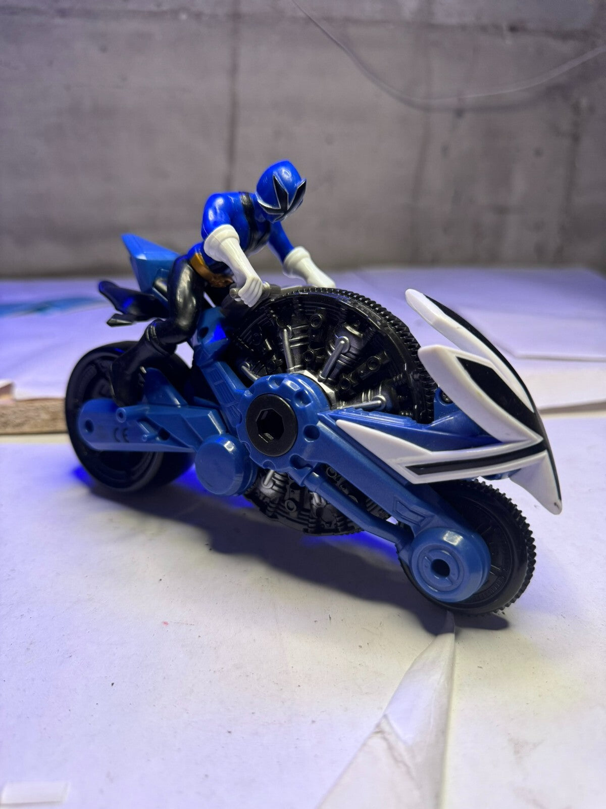 Bandai 2010, Power Rangers, Samurai Disco Cycle, Blue Ranger, #BR65