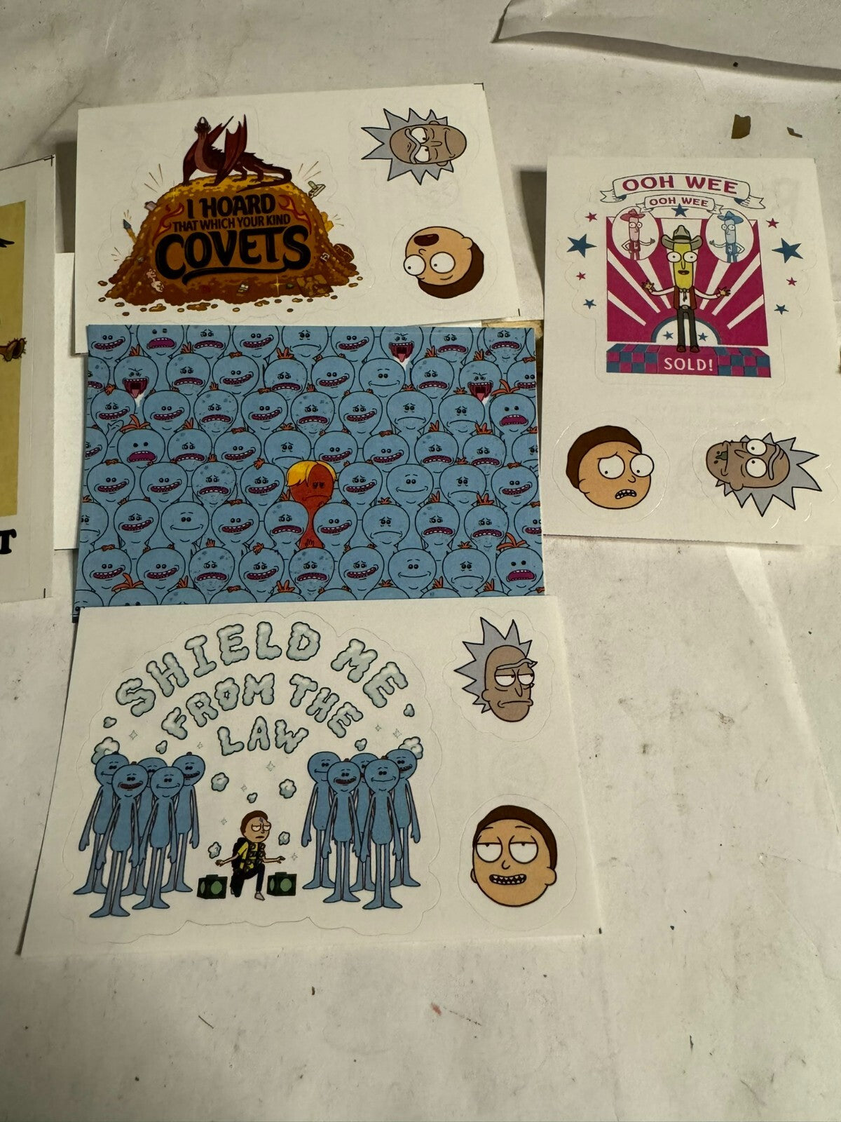 Set Sticker Rick and Morty Official Adult swim 2020 made usa