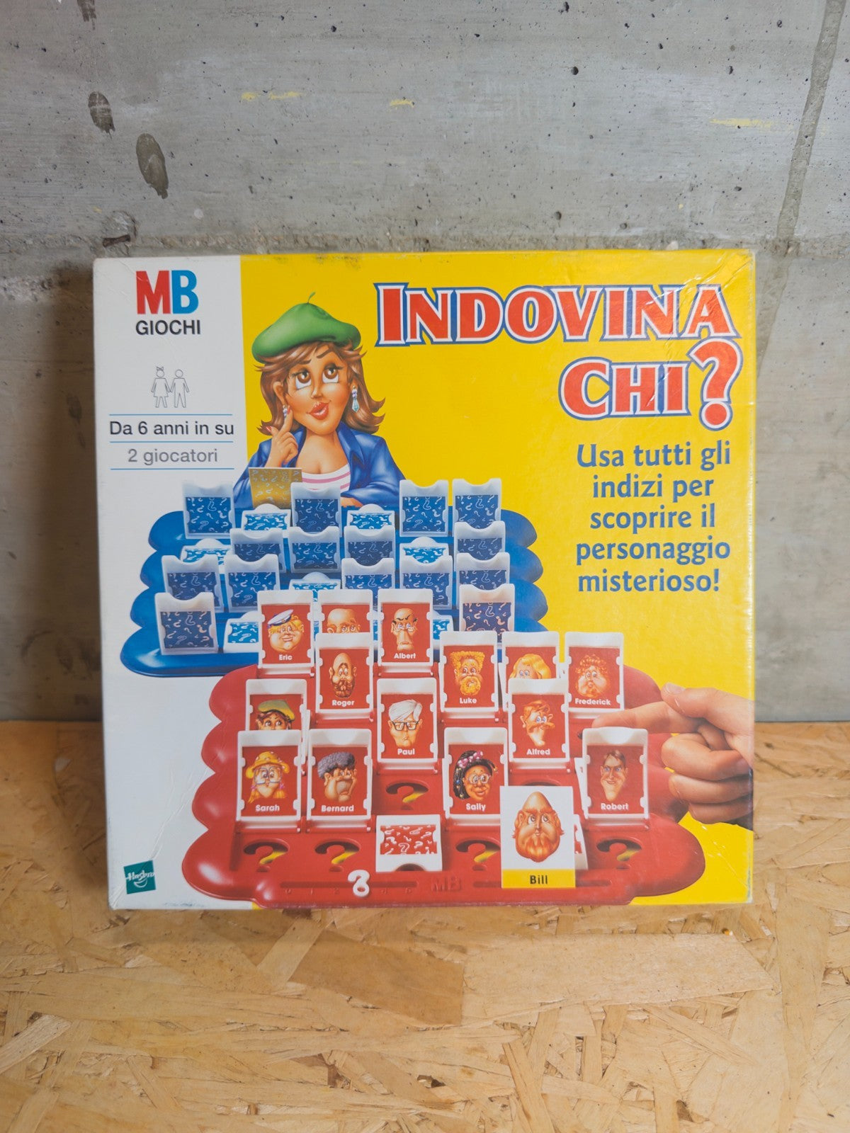 INDOVINA CHI? gioco da tavolo vintage (mb)